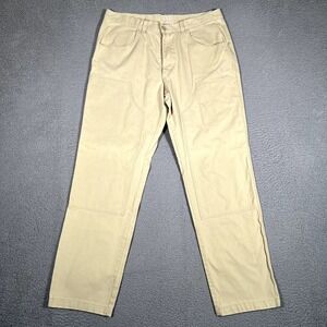 Helly Hansen Pants Mens 38x32‎ Beige Double Knee Workwear Casual Preppy 5 Pocket